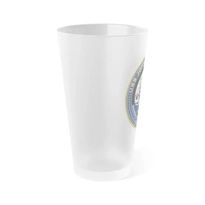 CVN 79 USS John F Kennedy (U.S. Navy) Frosted Pint Glass 16oz - Go Mug Yourself