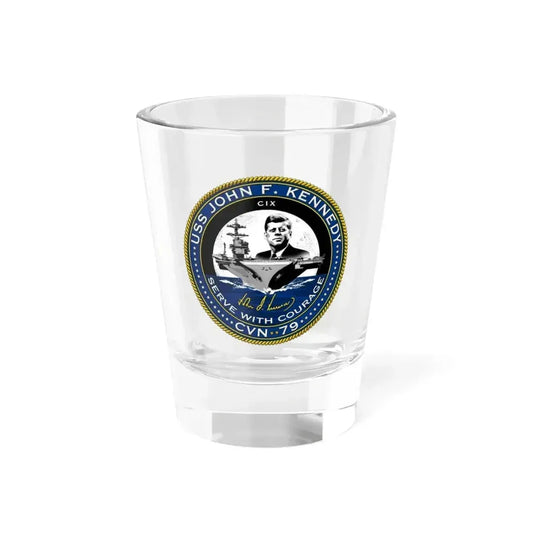 CVN 79 USS John F Kennedy (U.S. Navy) Shot Glass 1.5oz 1.5oz - Go Mug Yourself