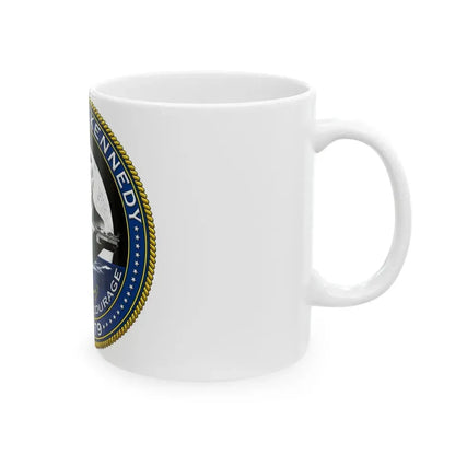 CVN 79 USS John F Kennedy (U.S. Navy) White Coffee Mug - Go Mug Yourself
