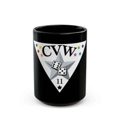 CVW 11 Carrier air wing (U.S. Navy) Black Coffee Mug-15oz-Go Mug Yourself