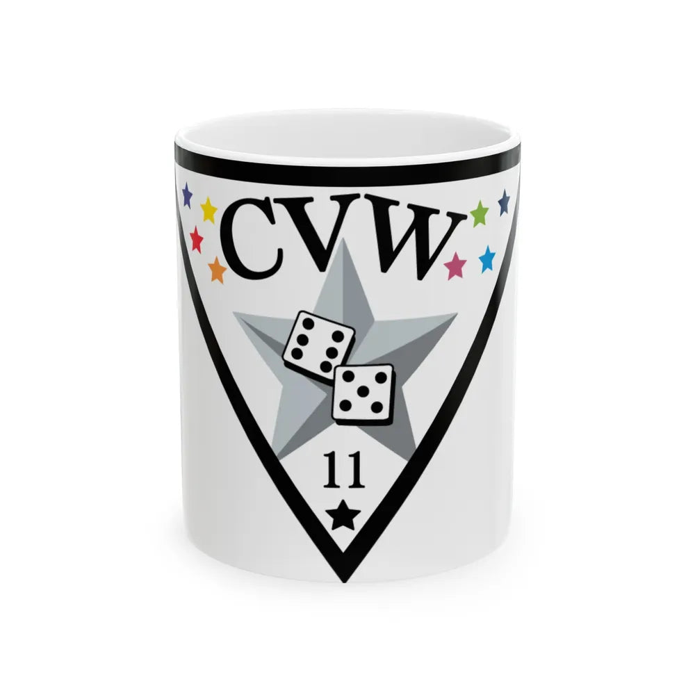 CVW 11 Carrier air wing (U.S. Navy) White Coffee Mug-11oz-Go Mug Yourself