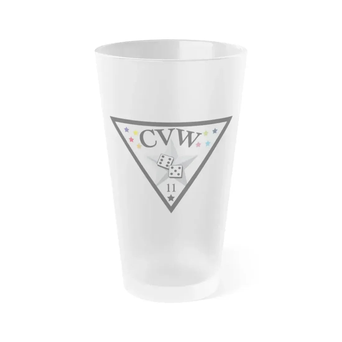 CVW 11 Carrier air wing (U.S. Navy) Frosted Pint Glass 16oz Default Title - Go Mug Yourself