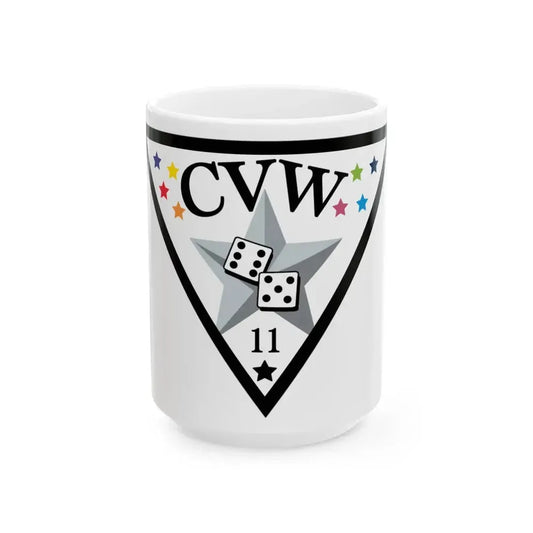 CVW 11 Carrier air wing (U.S. Navy) White Coffee Mug 15oz - Go Mug Yourself