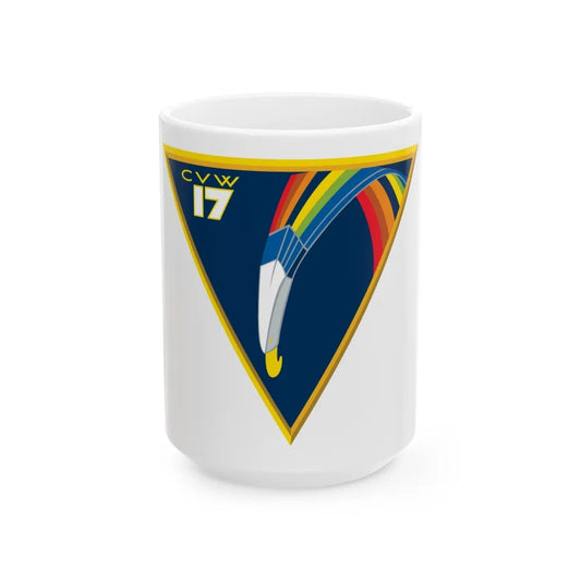 CVW 17 Carrier Air Wing (U.S. Navy) White Coffee Mug-15oz-Go Mug Yourself