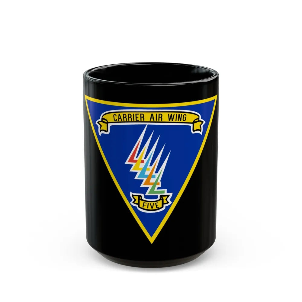 CVW 5 Carrier Air Wing (U.S. Navy) Black Coffee Mug-15oz-Go Mug Yourself