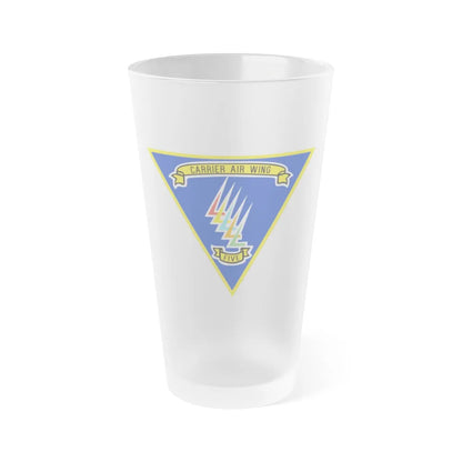 CVW 5 Carrier Air Wing (U.S. Navy) Frosted Pint Glass 16oz-Go Mug Yourself