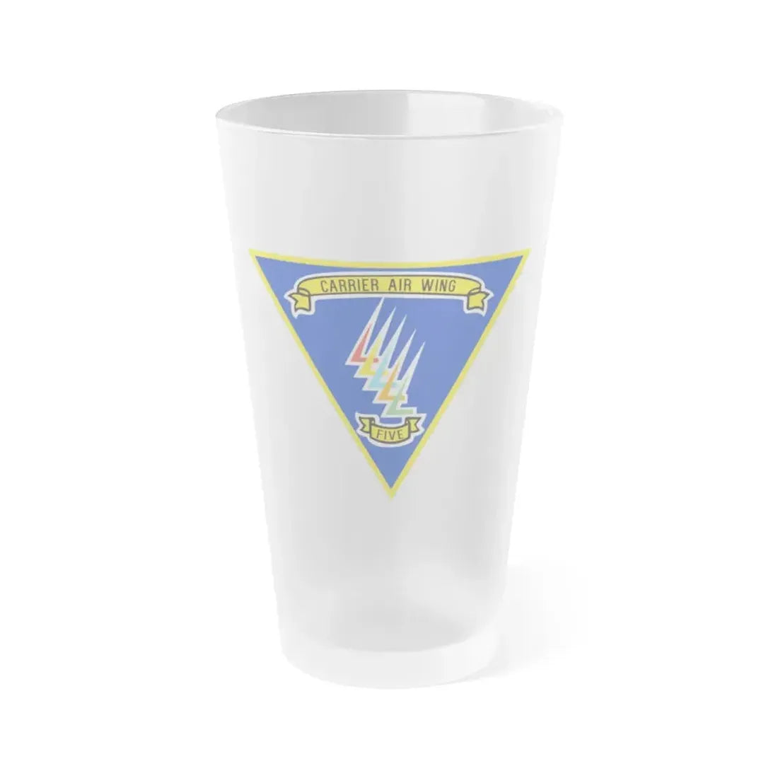 CVW 5 Carrier Air Wing (U.S. Navy) Frosted Pint Glass 16oz Default Title - Go Mug Yourself