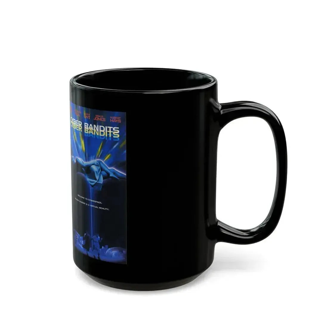 CYBER BANDITS (VHS COVER) - Black Coffee Mug - Go Mug Yourself