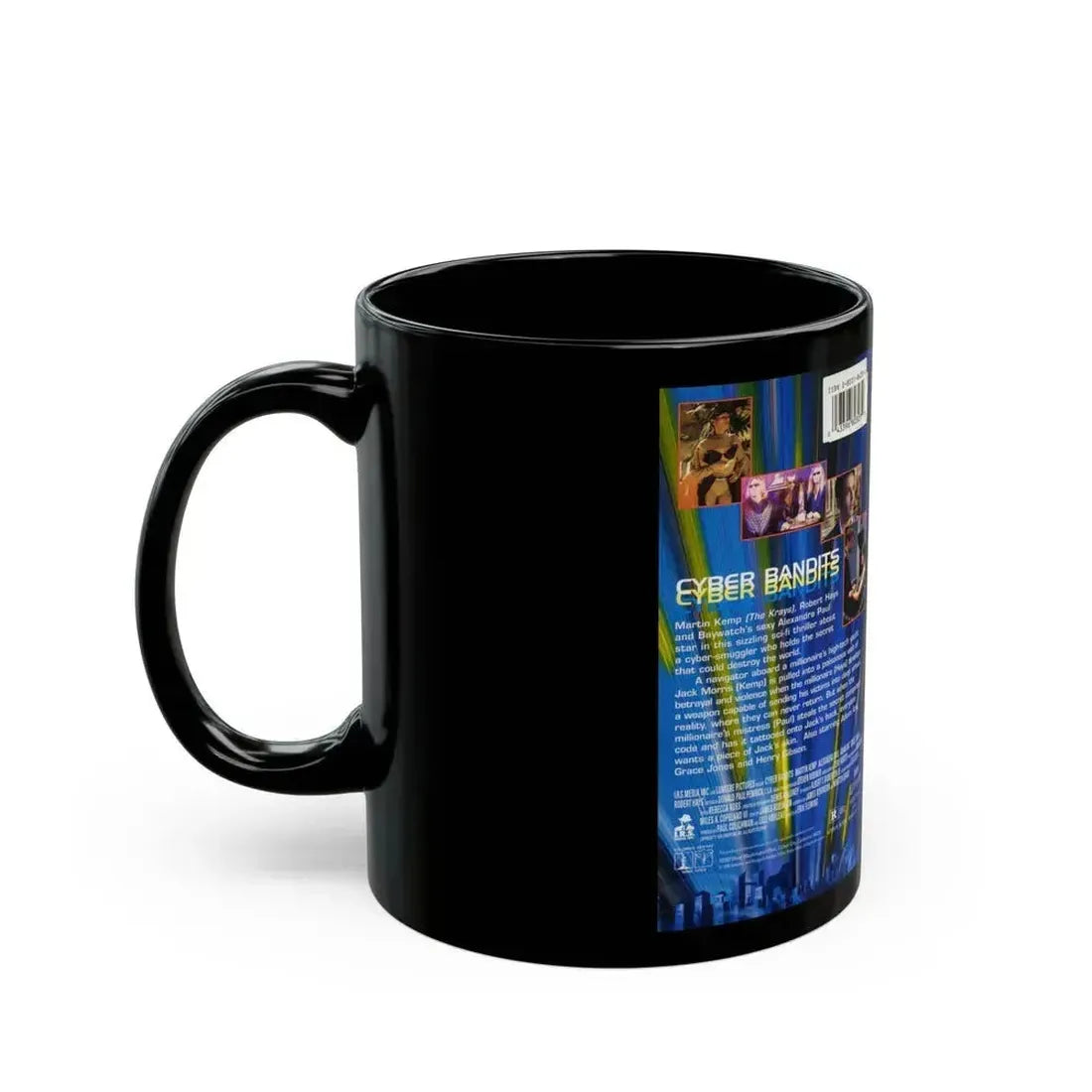 CYBER BANDITS (VHS COVER) - Black Coffee Mug - Go Mug Yourself