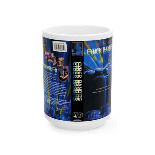 CYBER BANDITS (VHS COVER) - White Coffee Mug-15oz-Go Mug Yourself