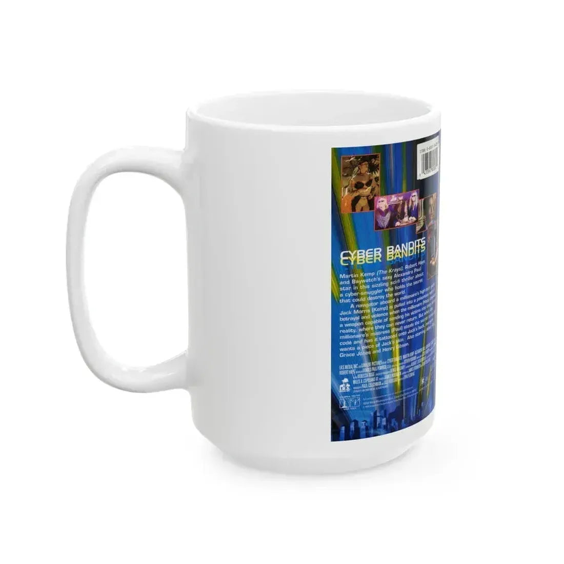 CYBER BANDITS (VHS COVER) - White Coffee Mug - Go Mug Yourself