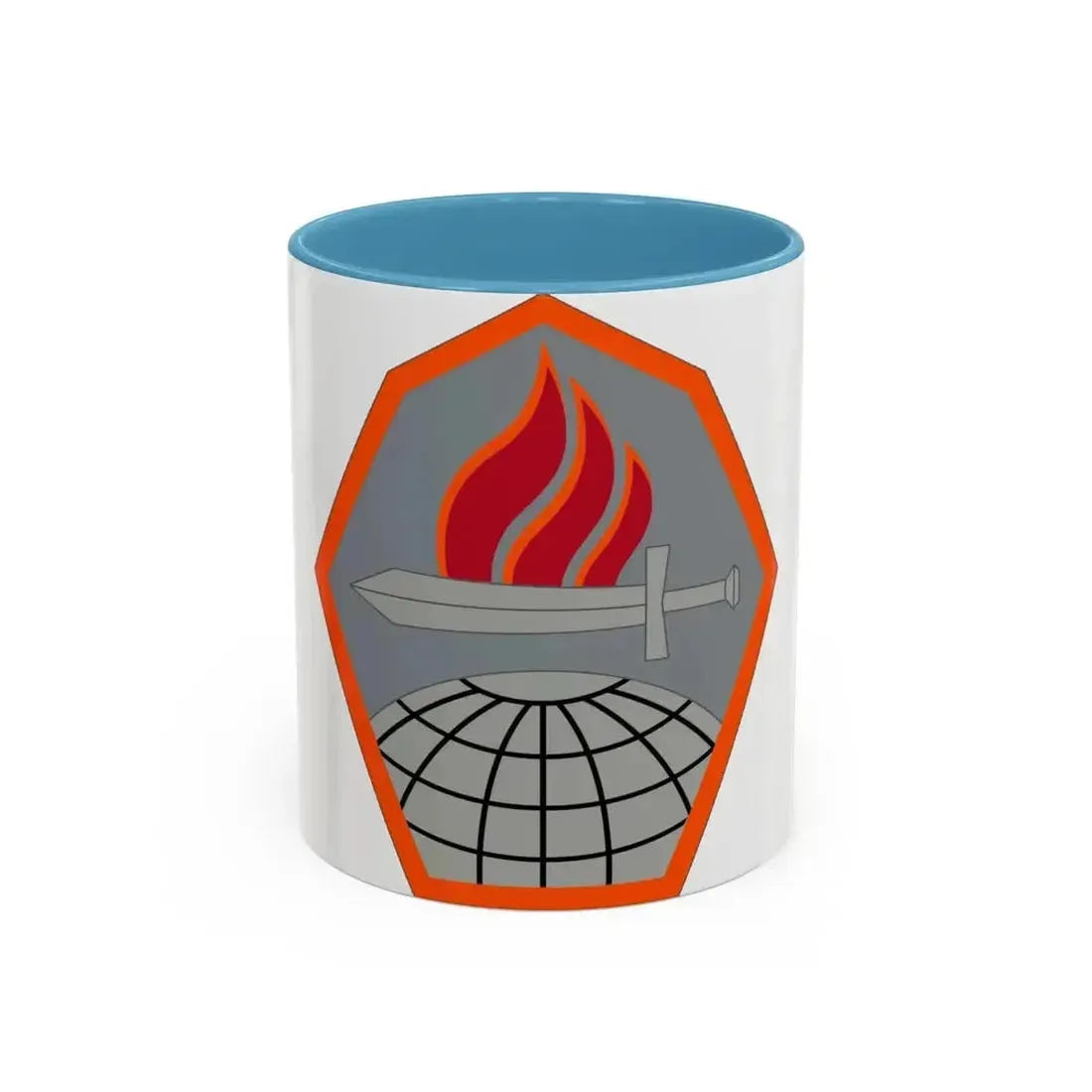 Cyber Center of Excellence (U.S. Army) Accent Coffee Mug 11oz Light Blue - Go Mug Yourself