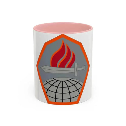 Cyber Center of Excellence (U.S. Army) Accent Coffee Mug 11oz Pink - Go Mug Yourself