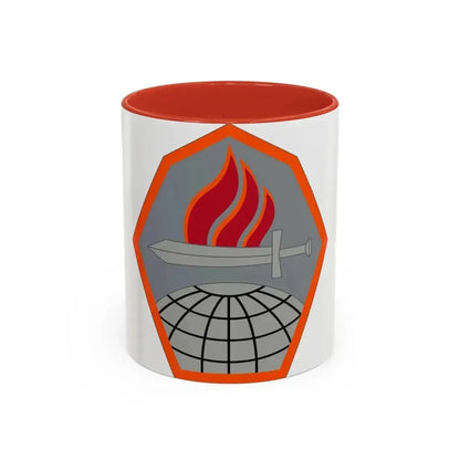 Cyber Center of Excellence (U.S. Army) Accent Coffee Mug 11oz Red - Go Mug Yourself