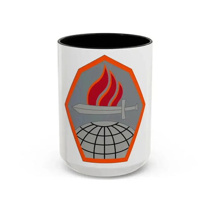 Cyber Center of Excellence (U.S. Army) Accent Coffee Mug 15oz Black - Go Mug Yourself
