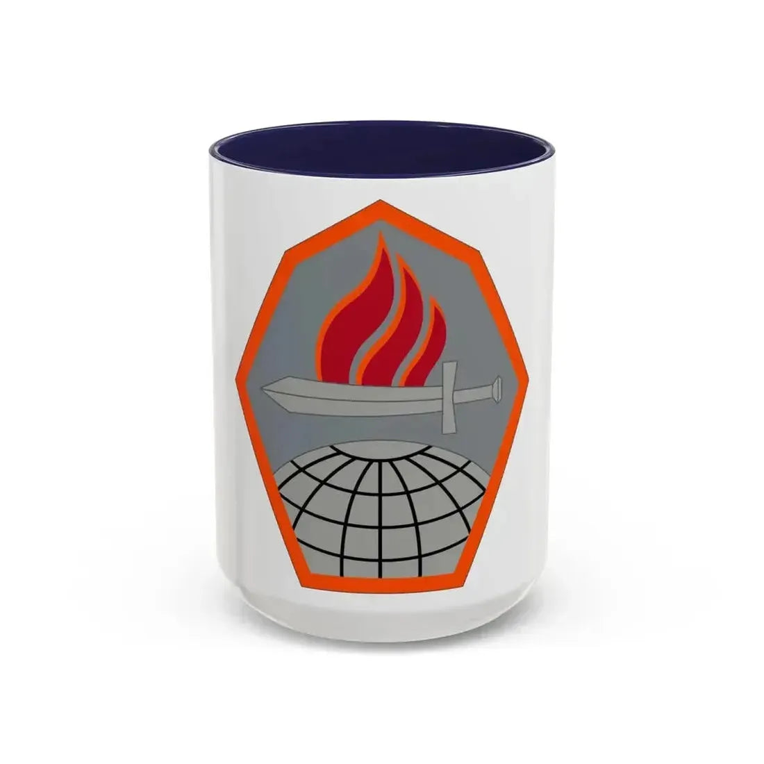 Cyber Center of Excellence (U.S. Army) Accent Coffee Mug 15oz Navy - Go Mug Yourself