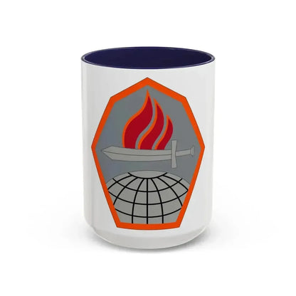 Cyber Center of Excellence (U.S. Army) Accent Coffee Mug 15oz Navy - Go Mug Yourself