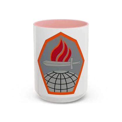 Cyber Center of Excellence (U.S. Army) Accent Coffee Mug 15oz Pink - Go Mug Yourself