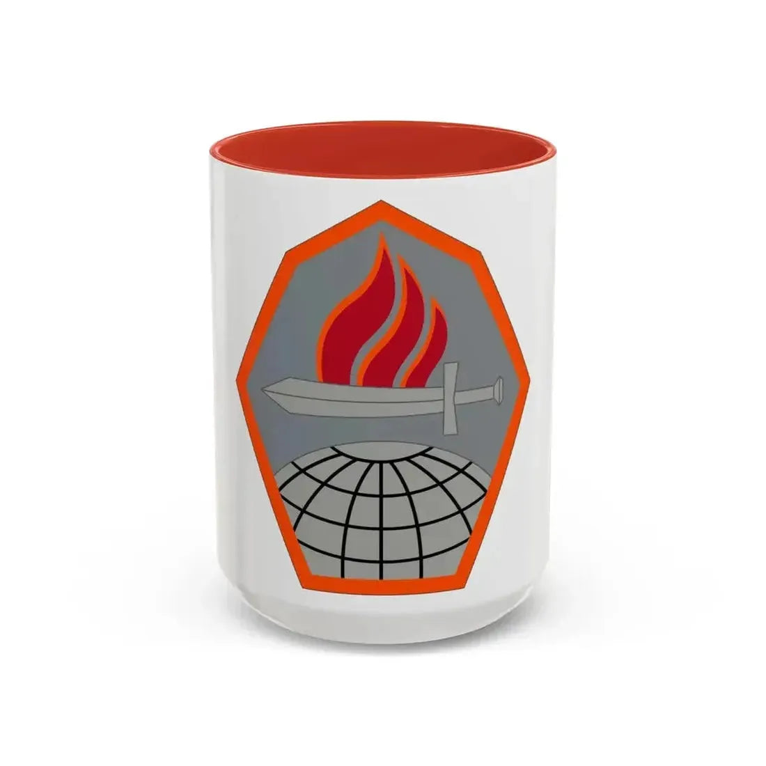 Cyber Center of Excellence (U.S. Army) Accent Coffee Mug 15oz Red - Go Mug Yourself