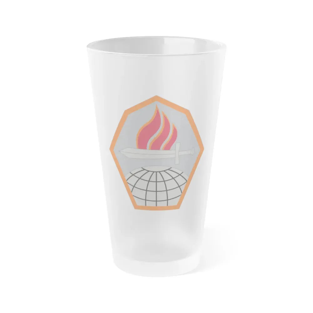 Cyber Center of Excellence (U.S. Army) Frosted Pint Glass 16oz Default Title - Go Mug Yourself