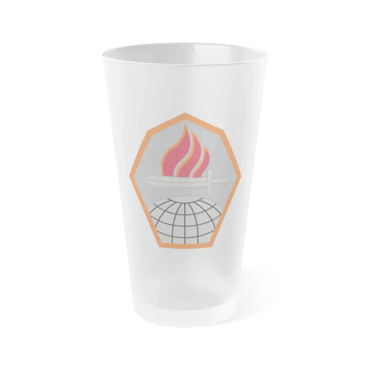 Cyber Center of Excellence (U.S. Army) Frosted Pint Glass 16oz Default Title - Go Mug Yourself