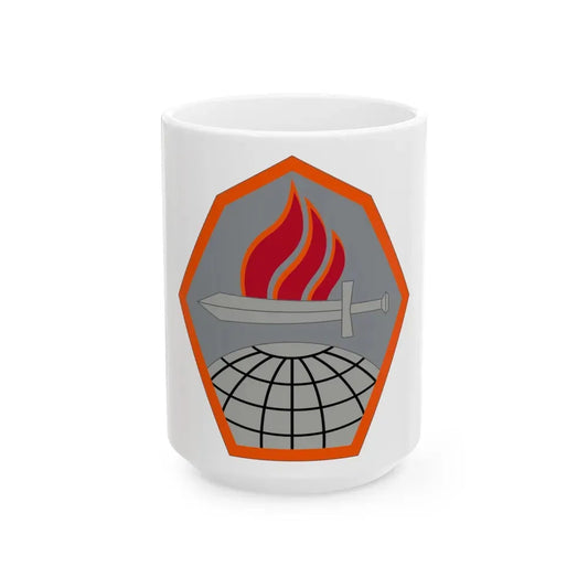 Cyber Center of Excellence (U.S. Army) White Coffee Mug 15oz - Go Mug Yourself