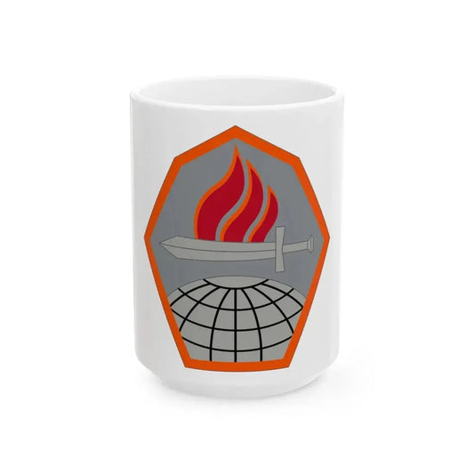 Cyber Center of Excellence (U.S. Army) White Coffee Mug 15oz - Go Mug Yourself