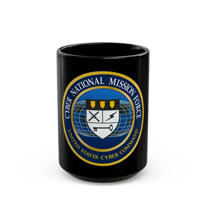 Cyber National Mission Force (U.S. Army) Black Coffee Mug-15oz-Go Mug Yourself