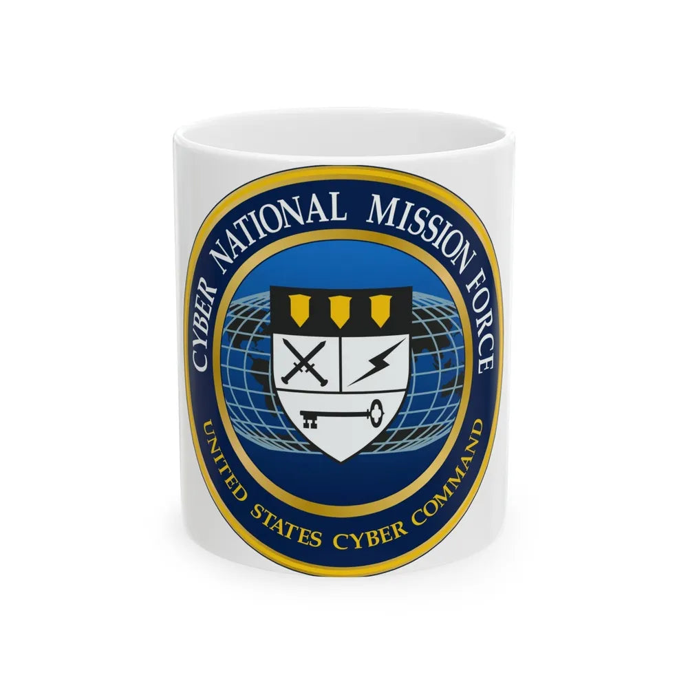 Cyber National Mission Force (U.S. Army) White Coffee Mug-11oz-Go Mug Yourself