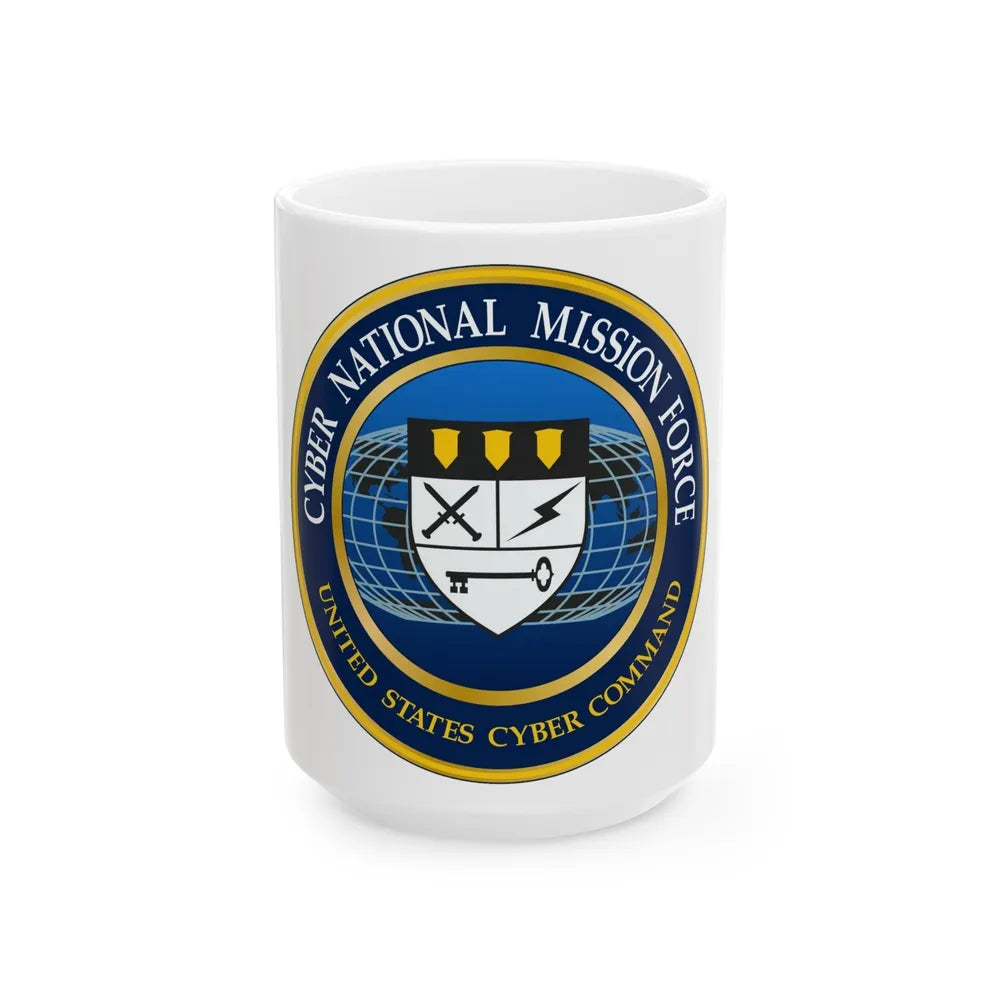 Cyber National Mission Force (U.S. Army) White Coffee Mug-15oz-Go Mug Yourself