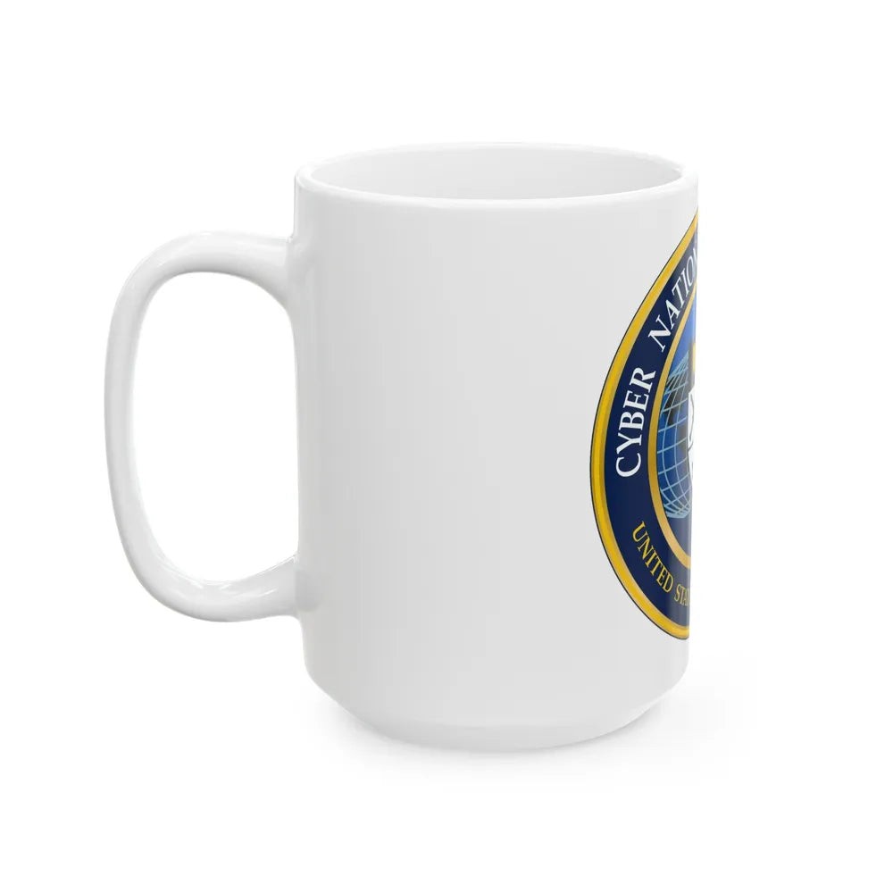 Cyber National Mission Force (U.S. Army) White Coffee Mug-Go Mug Yourself