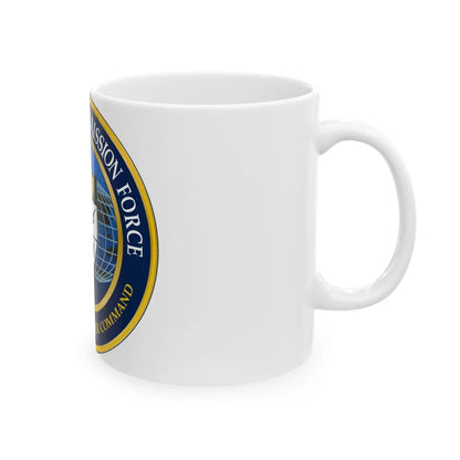 Cyber National Mission Force (U.S. Army) White Coffee Mug-Go Mug Yourself