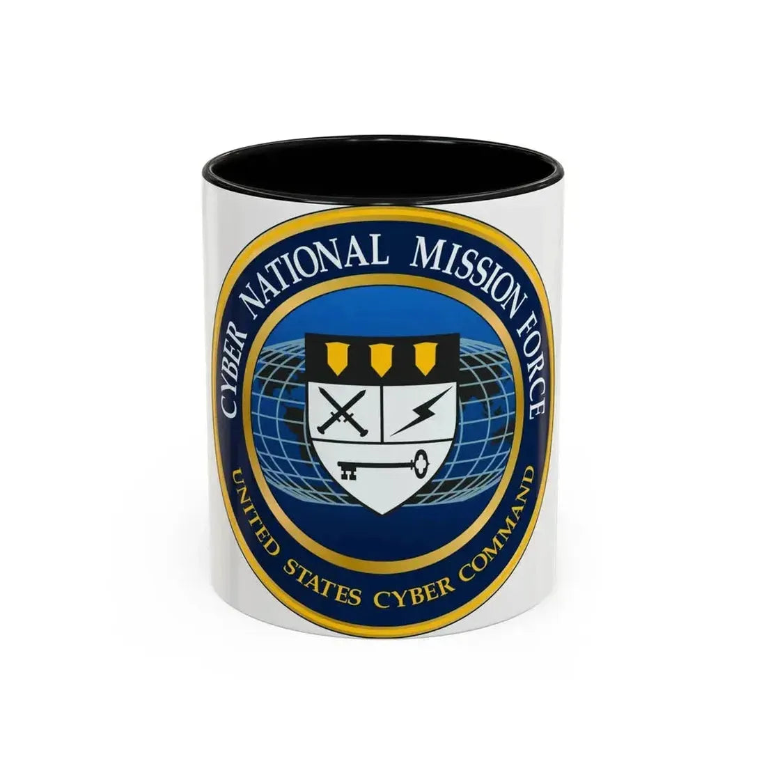 Cyber National Mission Force (U.S. Army) Accent Coffee Mug 11oz Black - Go Mug Yourself