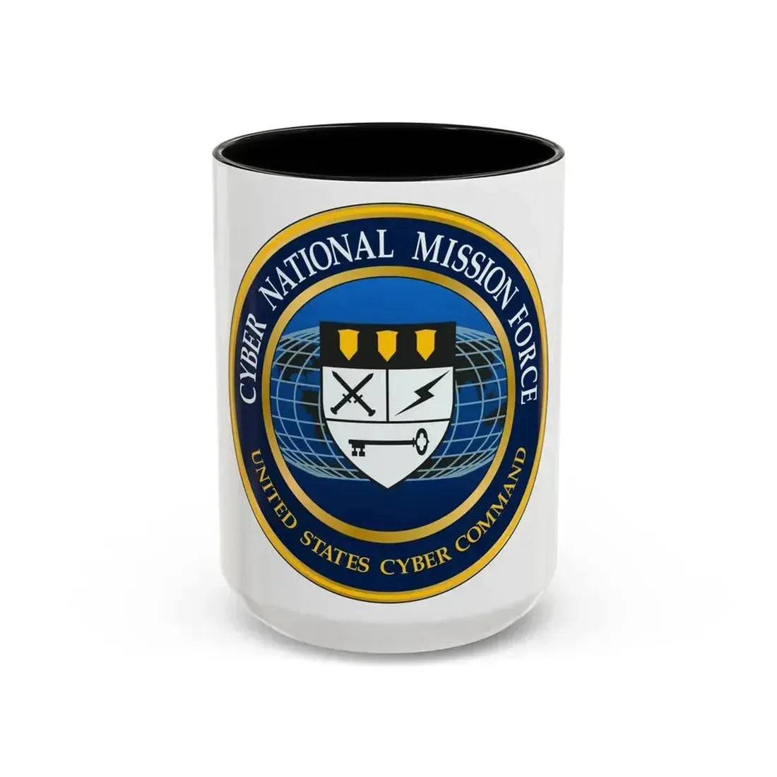 Cyber National Mission Force (U.S. Army) Accent Coffee Mug 15oz Black - Go Mug Yourself