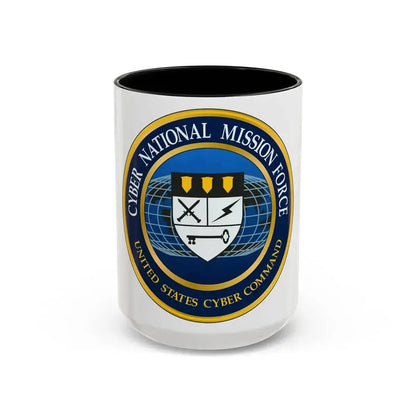 Cyber National Mission Force (U.S. Army) Accent Coffee Mug 15oz Black - Go Mug Yourself