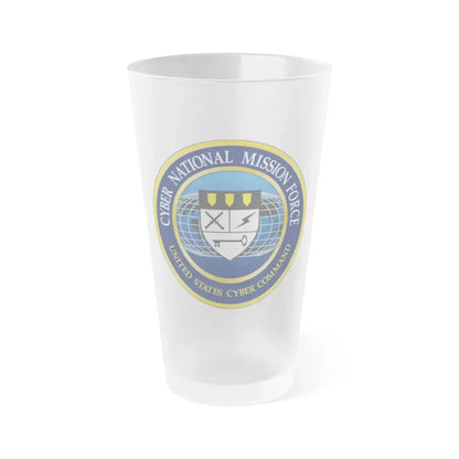 Cyber National Mission Force (U.S. Army) Frosted Pint Glass 16oz Default Title - Go Mug Yourself