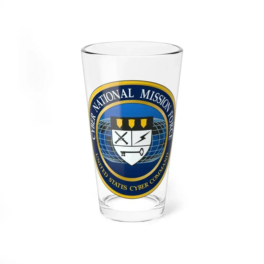 Cyber National Mission Force (U.S. Army) Pint Glass 16oz 16oz - Go Mug Yourself