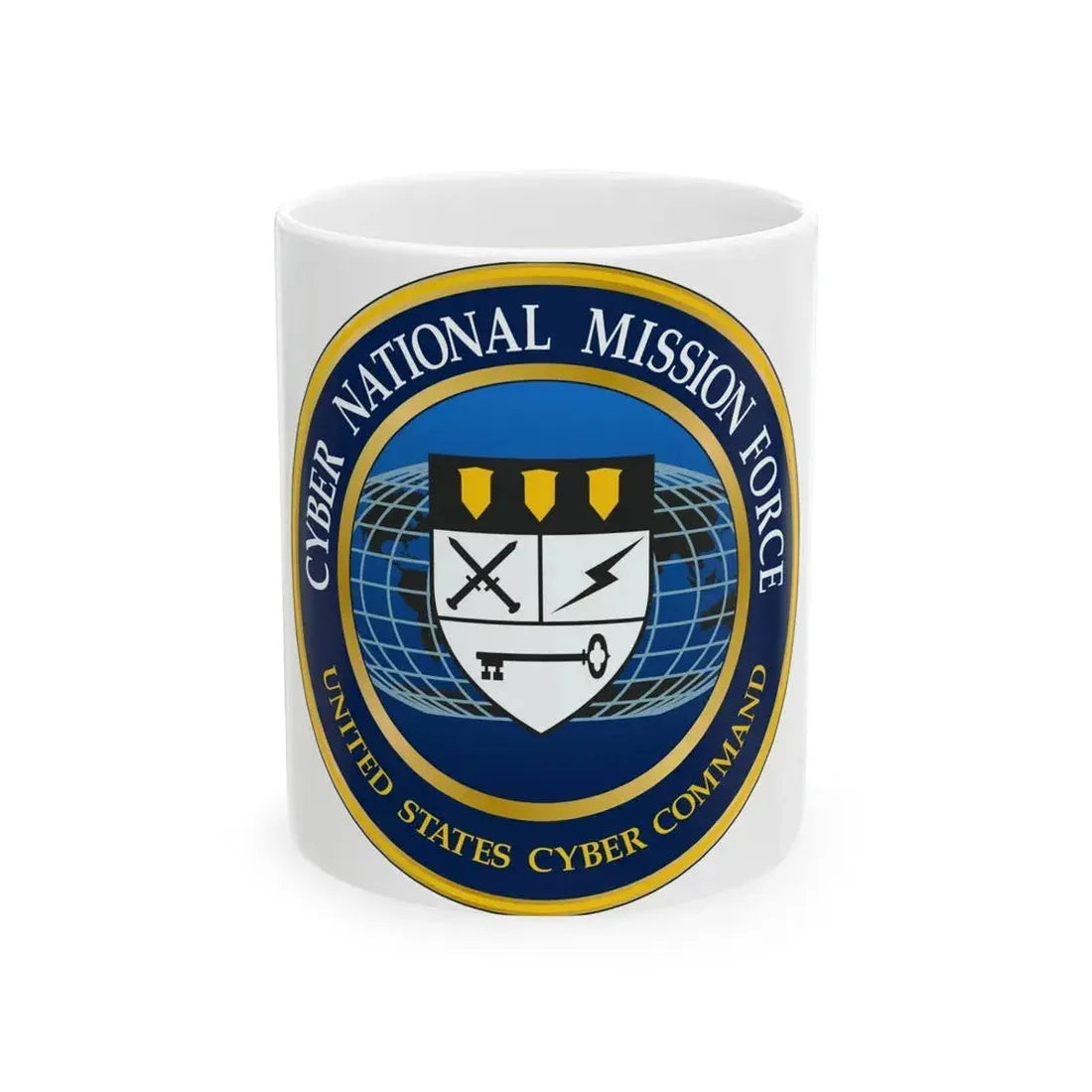 Cyber National Mission Force (U.S. Army) White Coffee Mug 11oz - Go Mug Yourself