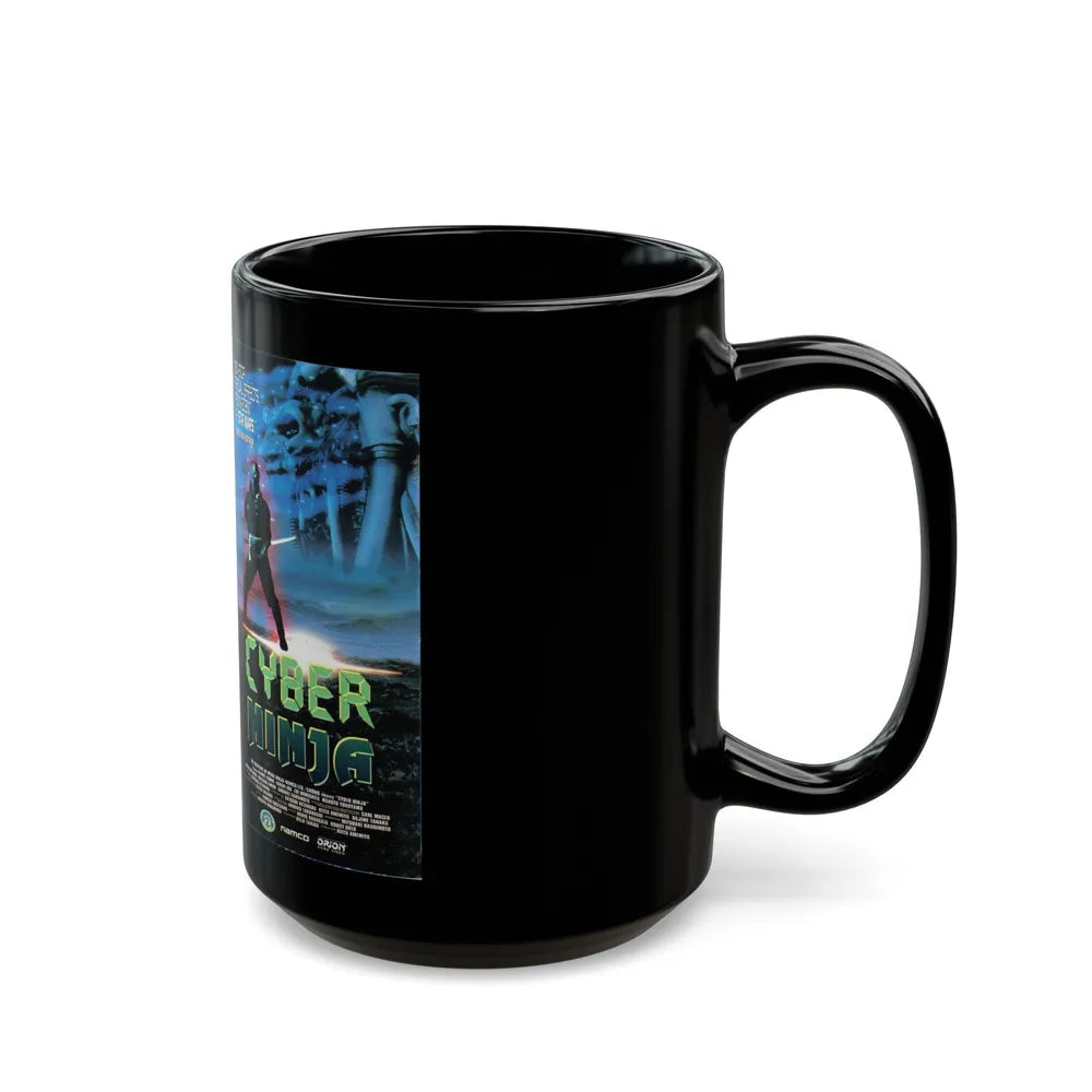 CYBER NINJA (VHS COVER) - Black Coffee Mug-Go Mug Yourself