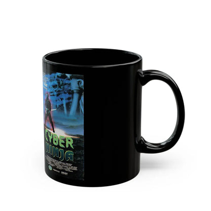 CYBER NINJA (VHS COVER) - Black Coffee Mug-Go Mug Yourself