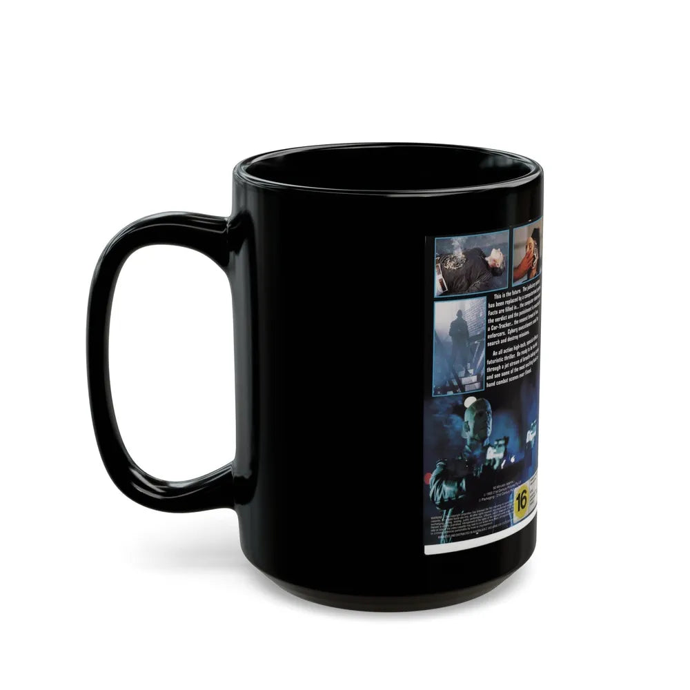 CYBER TRACKER (VHS COVER) - Black Coffee Mug-Go Mug Yourself