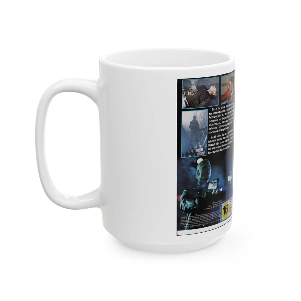 CYBER TRACKER (VHS COVER) - White Coffee Mug-Go Mug Yourself