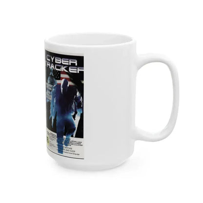 CYBER TRACKER (VHS COVER) - White Coffee Mug - Go Mug Yourself