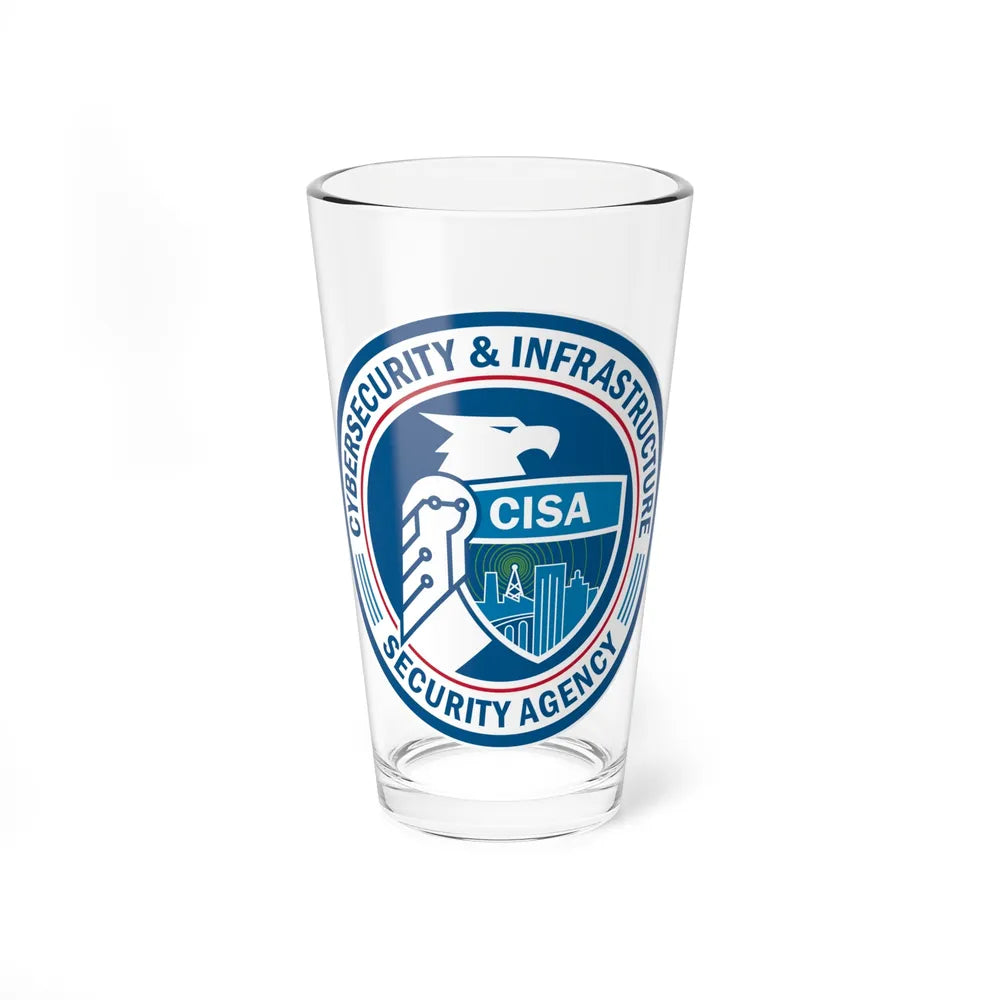 Cybersecurity and Infrastructure Security Agency CISA - Pint Glass 16oz-16oz-Go Mug Yourself