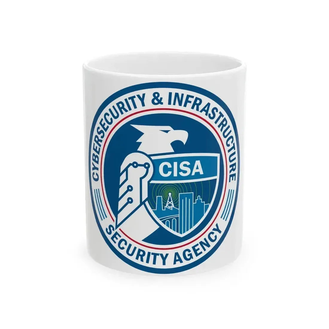 Cybersecurity and Infrastructure Security Agency CISA - White Coffee Mug 11oz - Go Mug Yourself