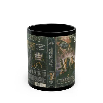CYBORG 2 VIDMARK (VHS COVER) - Black Coffee Mug 11oz - Go Mug Yourself