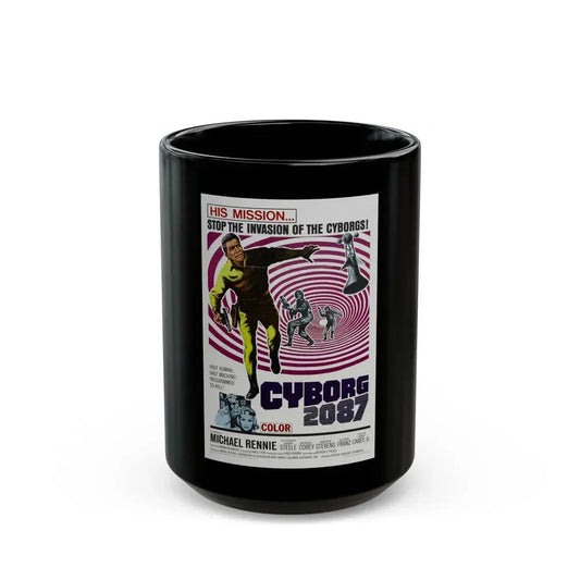 CYBORG 2087 1966 Movie Poster - Black Coffee Mug 15oz - Go Mug Yourself