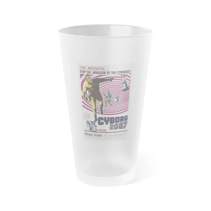 CYBORG 2087 1966 Movie Poster - Frosted Pint Glass 16oz-Go Mug Yourself