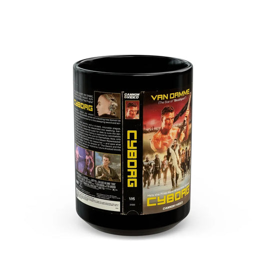 CYBORG (VHS COVER) - Black Coffee Mug-15oz-Go Mug Yourself