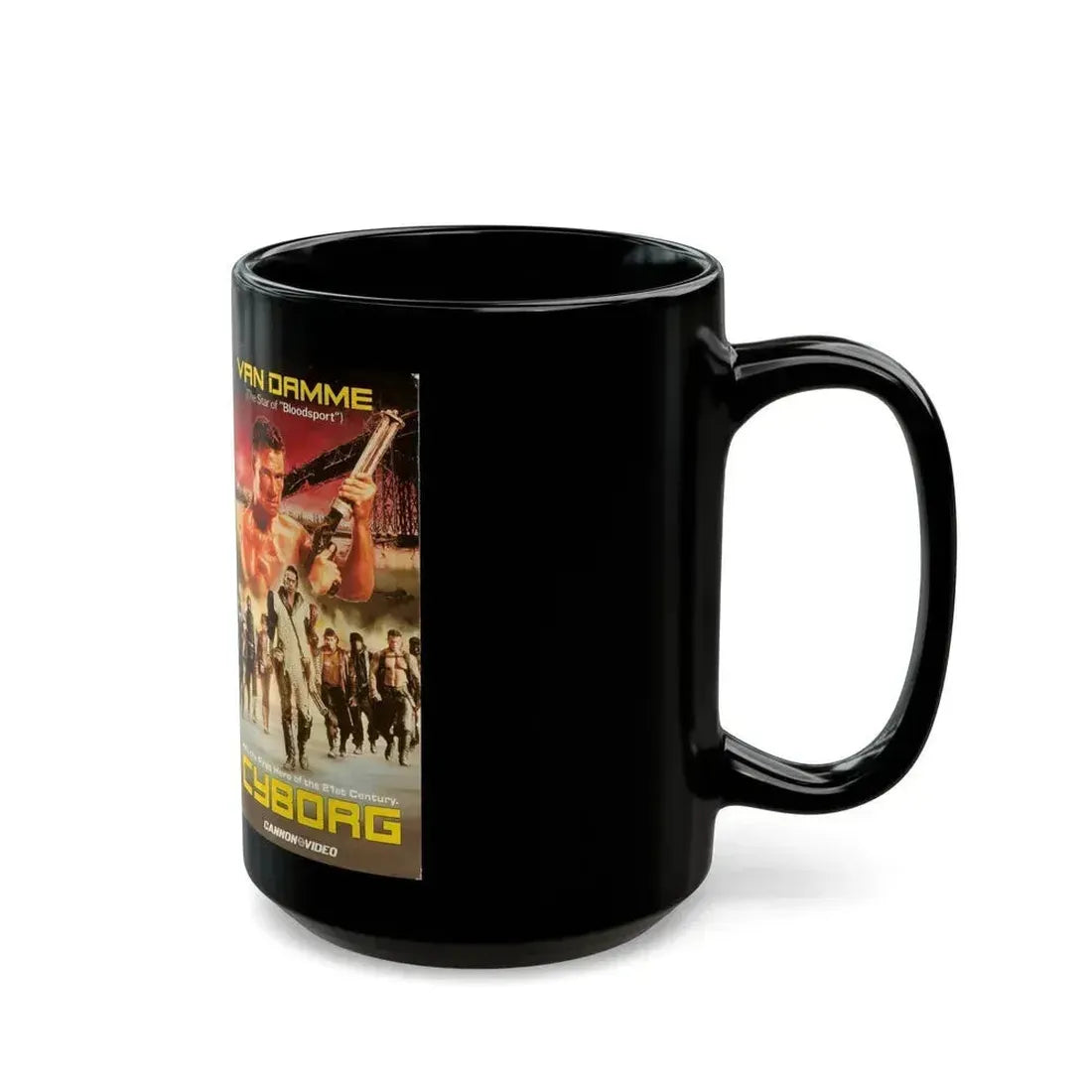 CYBORG (VHS COVER) - Black Coffee Mug - Go Mug Yourself